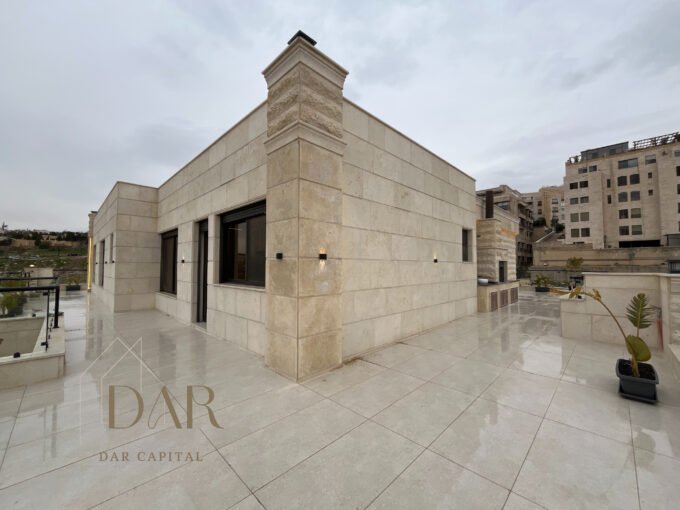 Full-Floor Roof Apartment for Sale in Abdoun – Amman, Jordan