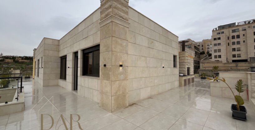Full-Floor Roof Apartment for Sale in Abdoun – Amman, Jordan