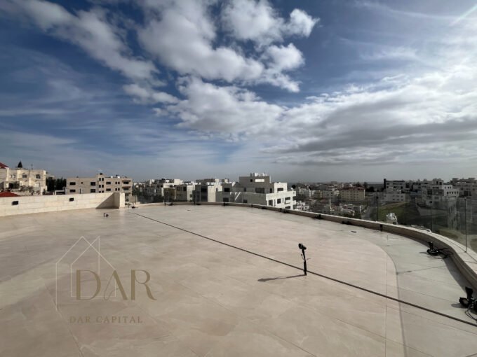 Full-Floor Roof Apartment with Panoramic Terrace in Dabouq For Sale – Amman, Jordan
