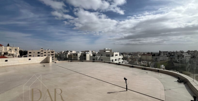Full-Floor Roof Apartment with Panoramic Terrace in Dabouq For Sale – Amman, Jordan