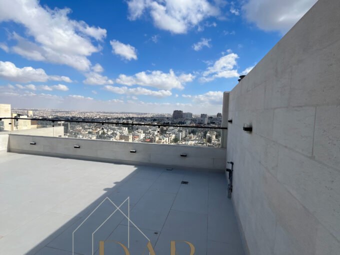 Luxury Duplex Top Floor Apartment With Private Rooftop & Panoramic Views For Sale in Al Rabieh – Amman, Jordan
