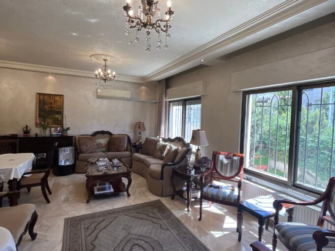Spacious Ground Floor Apartment With Front Terrace & Outdoor Room For Sale in Khalda – Amman, Jordan