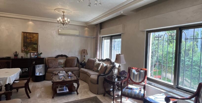 Spacious Ground Floor Apartment With Front Terrace & Outdoor Room For Sale in Khalda – Amman, Jordan